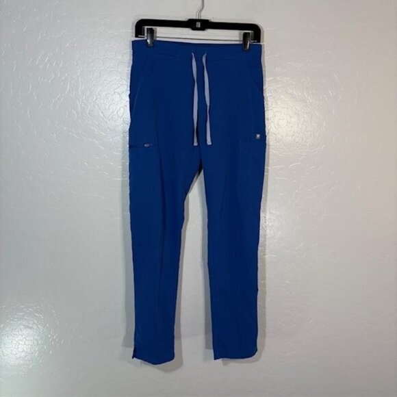 FIGS Scrub Pants Womens XS Blue Technical Collection Cargo Drawstring Medical - Picture 1 of 7